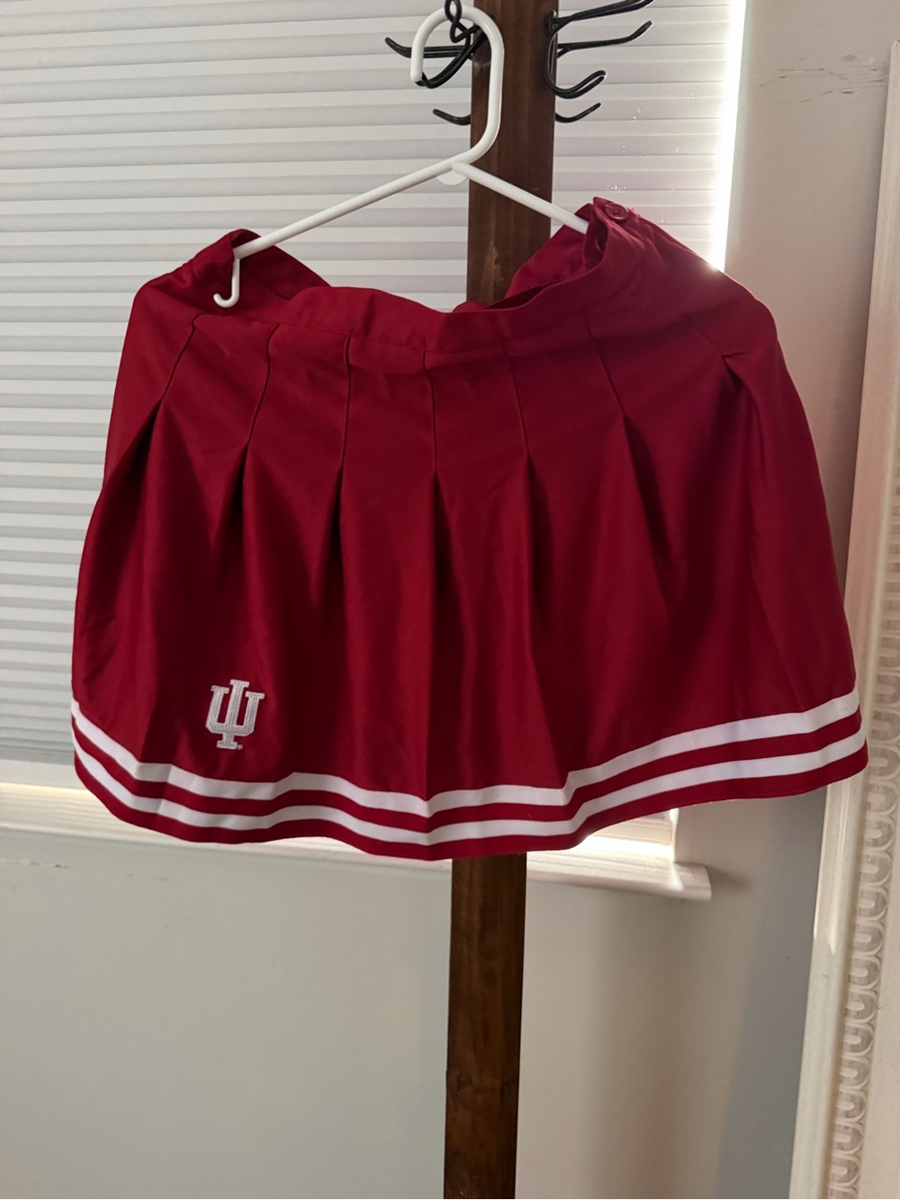 Indiana University Red Pleated Cheer Skirt
